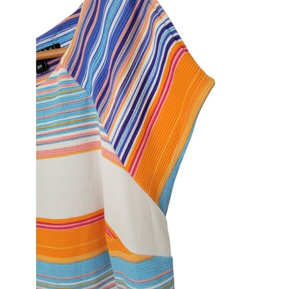 Women's SAMI & DANI Plus 20W Summer Short Sleeve Dress Knee Length - Picture 3 of 5